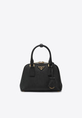 Prada Promenade Saffiano Leather Handbag Black 1BA851EOONZV/R_PRADA-F0002