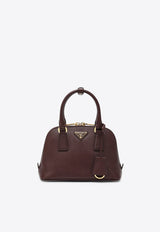 Prada Promenade Saffiano Leather Top Handle Bag Burgundy 1BA851EOONZV/R_PRADA-F0007