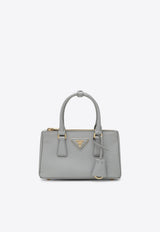 Prada Mini Galleria Saffiano Leather Handbag Gray 1BA916EOONZV/R_PRADA-F0424