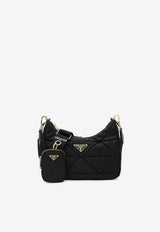 Prada Re-Nylon Padded Crossbody Bag Black 1BC151D9MRDJN/R_PRADA-F0632