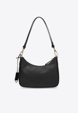 Prada Mini Re-Edition Shoulder Bag in Saffiano Leather Black 1BC204QOMNZV/R_PRADA-F0632