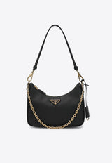 Prada Mini Re-Edition Shoulder Bag Black 1BC204QOMNZV/S_PRADA-F0632