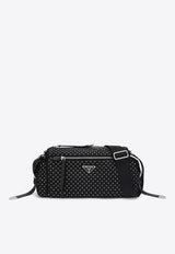 Prada Studded Re-Nylon Crossbody Bag Black 1BC236OOO2HGV/Q_PRADA-F0002