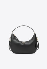 Prada Triangle Logo Leather Shoulder Bag Black 1BC273OOO2CYS/S_PRADA-F0002