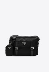 Prada Medium Re-Nylon Crossbody Bag Black 1BD953B1MRV44/S_PRADA-F0002