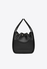 Prada Mini Darling Leather Bucket Bag Black 1BE087OVO2CYS/R_PRADA-F0002