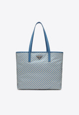 Prada Printed Re-Nylon Tote Bag Light Blue 1BG552OOO2HGX/Q_PRADA-F0V98