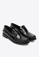 Prada Polished Leather Loafers Dark Brown 1D199O020P39/R_PRADA-F0397
