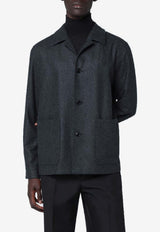 ZEGNA Wool Buttoned Overshirt Gray 1DHAQ0231C01A2/R_ZEGNA-231C01A2