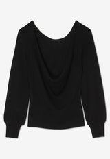 ba&sh Baya V-back Sweater Black 1E25BAYA_BLACK