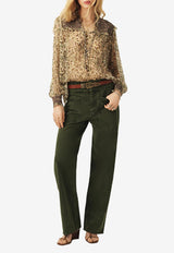 ba&sh Fima Drawstring Pants Khaki 1E25FIMA_KHAKI