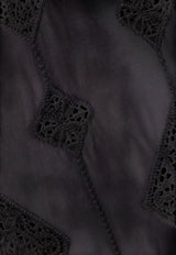 ba&sh Mona Broderie Anglaise Midi Skirt Black 1E26MONA_BLACK