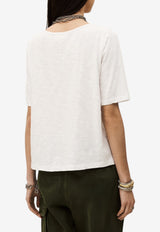 ba&sh Vina Crewneck T-shirt White 1E26VINA_WHITE
