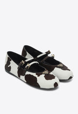 Prada Cow Print Ballet Flats Multicolor 1F794ND005ASA/R_PRADA-F0G3N