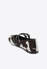 Prada Cow Print Ballet Flats Multicolor 1F794ND005ASA/R_PRADA-F0G3N