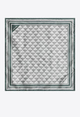 Prada Geometric Print Silk Twill Scarf Multicolor 1FF0042C81/R_PRADA-F077U