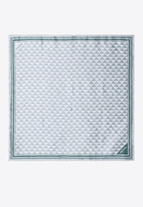 Prada Geometric Print Silk Twill Scarf Multicolor 1FF0082C81/R_PRADA-F0203