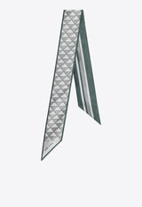 Prada Geometric Print Silk Ribbon Scarf Multicolor 1FF0082C81/R_PRADA-F077U