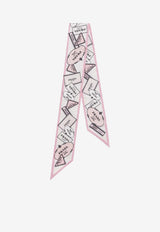 Prada Printed Silk Twill Scarf Pink 1FF0082DGY/R_PRADA-F0DLD
