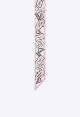 Prada Printed Silk Twill Scarf Pink 1FF0082DGY/S_PRADA-F0DLD