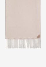 Prada Cashmere-Blend Fringed Scarf 1FS0652COP/R_PRADA-F0ORK