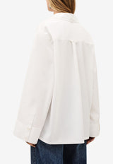 ba&sh Adam Oversized Long-Sleeved Shirt White 1H25ADAM_WHITE
