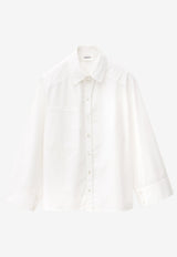 ba&sh Adam Oversized Long-Sleeved Shirt White 1H25ADAM_WHITE
