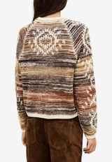 ba&sh Clodie Wool Knit Sweater Multicolor 1H25CLOD_MULTI COLO