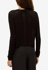 ba&sh Puria Wool-Blend Cardigan Black 1H25PURI_BLACK