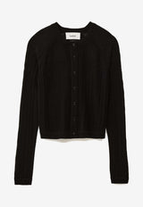 ba&sh Puria Wool-Blend Cardigan Black 1H25PURI_BLACK
