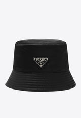Prada Triangle Logo Fisherman's Hat Black 1HC1372DMI/S_PRADA-F0002