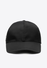 Prada Triangle Logo Baseball Cap Black 1HC2742DMI/R_PRADA-F0002