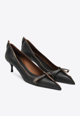 Prada 55 Antique Leather Pumps Black 1I208OA055V69/R_PRADA-F0Y71
