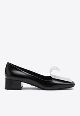 Prada 35 Curved Leather Pumps Black 1I964ND035AZ3/Q_PRADA-F0967