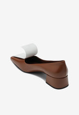 Prada Brushed Leather Décolleté Loafers Brown 1I964ND035AZ3/Q_PRADA-F070D