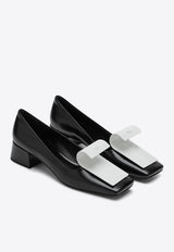 Prada 35 Curved Leather Pumps Black 1I964ND035AZ3/Q_PRADA-F0967