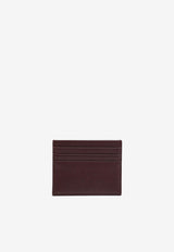 Prada Triangle Logo Cardholder in Saffiano Leather Burgundy 1MC025QHH/R_PRADA-F0007