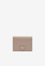 Prada Small Saffiano Leather Wallet Pink 1MV204QHH/S_PRADA-F0236