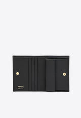 Prada Small Saffiano Leather Wallet Black 1MV204QWA/S_PRADA-F0002