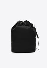 Prada Triangle Logo Re-Nylon Bucket Bag Black 1NS369R067/R_PRADA-F0002