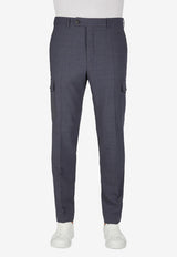 Slowear Tapered-Leg Tailored Cargo Pants Blue 1T0081_BLUE