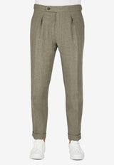 Slowear Tapered-Leg Pants Green 1T0083_GREEN