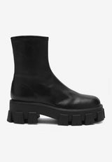 Prada Monolith Nappa Leather Ankle Boots Black 1U117OG055L68/R_PRADA-F0002