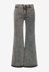Etro Logo Embroidered Basic Flared Jeans Gray 1W825-9651 0002