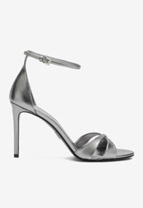 Prada 95 Metallic Leather Sandals Silver 1X288O0953A9S/S_PRADA-F0135