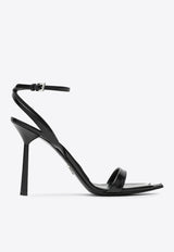 Prada 100 Brushed Leather Pointed Sandals Black 1X923MD100055/R_PRADA-F0002
