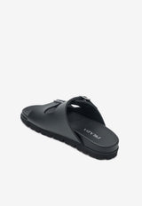Leather Slider Sandals