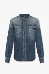 Distressed Denim Shirt
