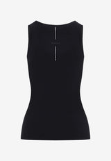 Scoop-Neck Sleeveless Top
