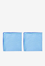 Stitch Embroidered Napkin Set - Set of 2 Blue ALM0010NB